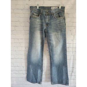 TK Axel Slim Straight Jeans Medium Wash Denim Men’s Size 30x28 see pics